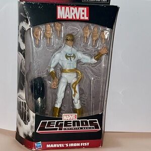 Marvel Legends Build-A-Figure Iron Fist in Blue and Gold